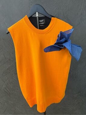 NWOT Calvin Klein 205W39NYC Andy Warhol Sleeveless Knit Tank Sandra Brant pocket